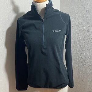 Columbia Women's Black Half-Zip Sweatshirt size S